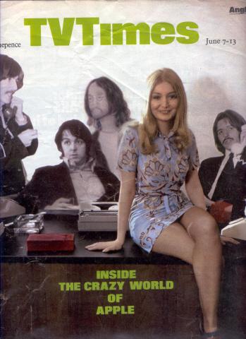 Mary Hopkin on the TV Times with The Beatles