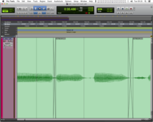 Using cross fades in Pro Tools to smooth edits